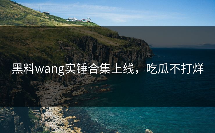 黑料wang实锤合集上线，吃瓜不打烊